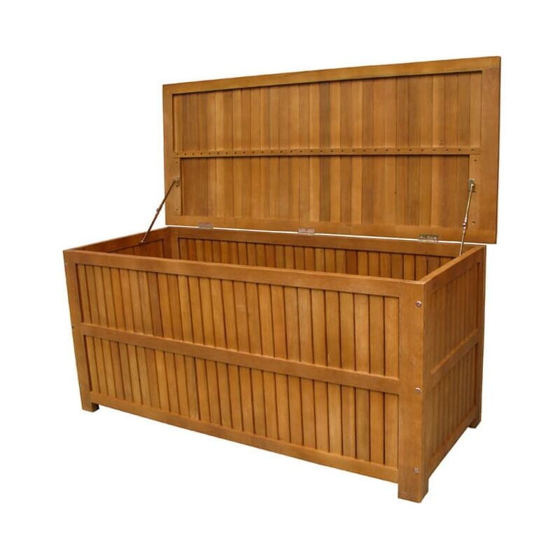 Cosma - Coffre de jardin en bois siège extérieur patio terrasse balcon