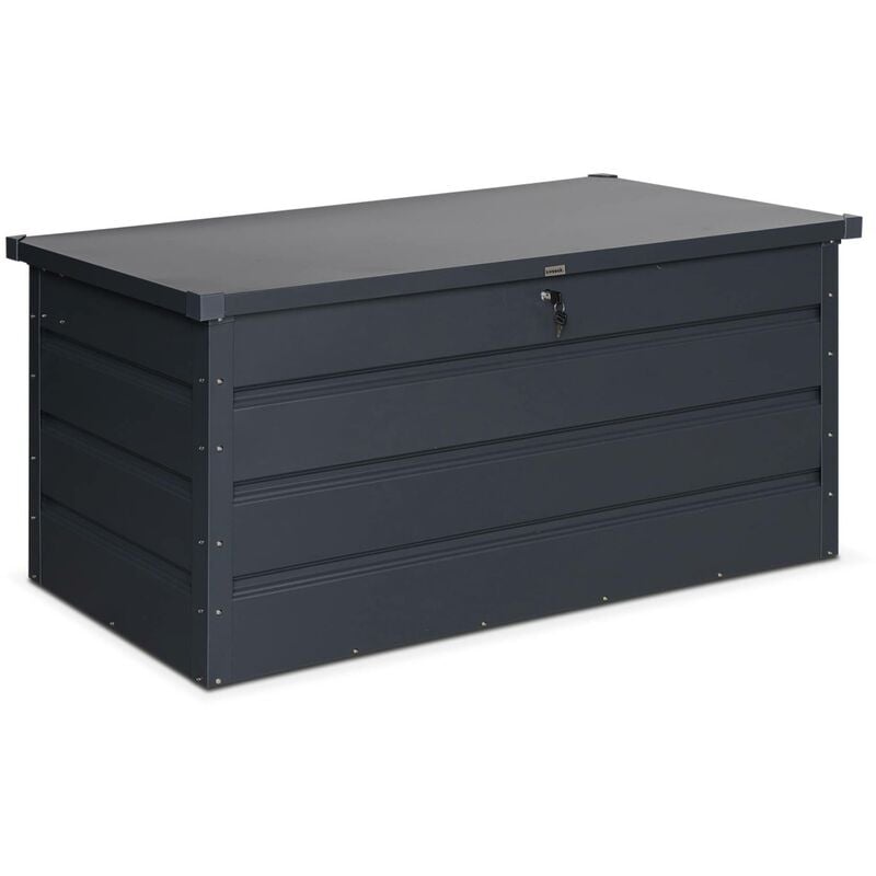 Coffre de jardin en métal - detroit- 385L anthracite