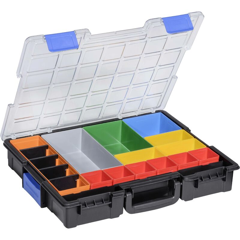 FP - Allit EuroPlus Pro K44/18 Coffret de rangement (l x h x p) 440 x 76 x 355 mm Nombre de compartiments: 18 Contenu 1 pc(s) Y869052