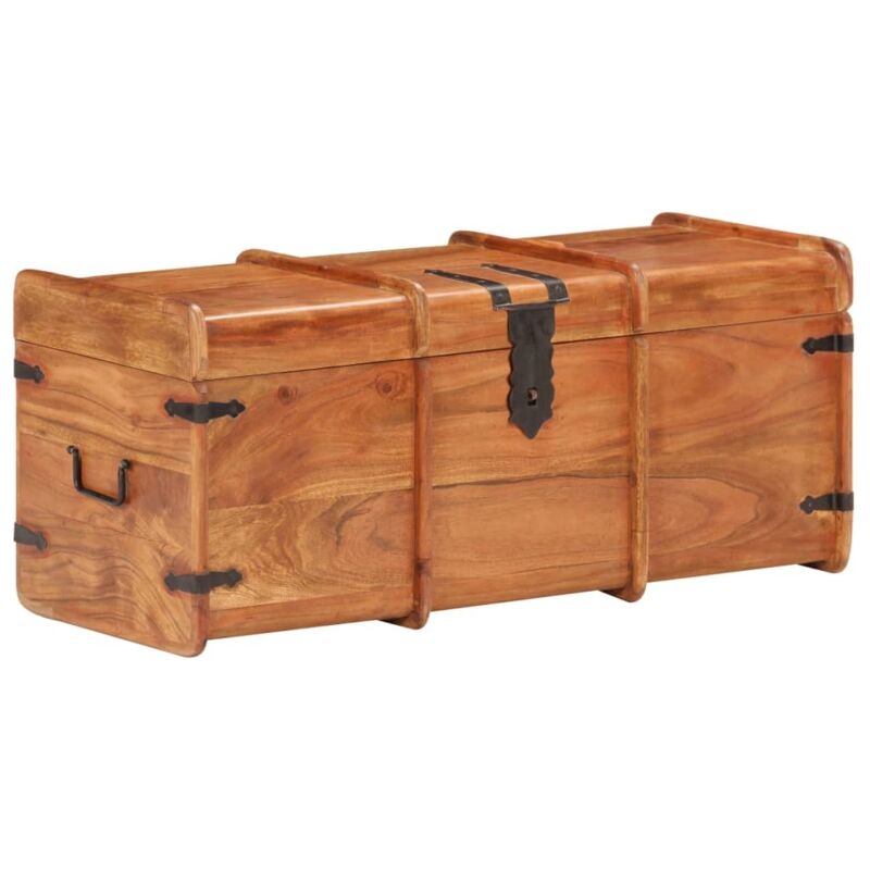 vidaXL Coffre de rangement 90x40x40 cm Bois d'acacia solide