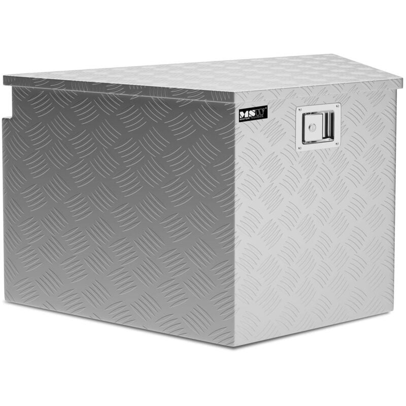 Caisse Outils Aluminium Damier Boîte Caisse Transport Rangement 82X48X46Cm 150L