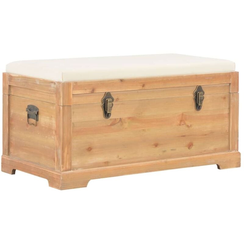 Vidaxl - Coffre de rangement avec coussin 80x40x40 cm mdf