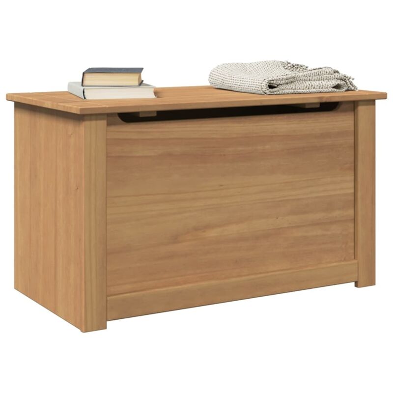 Coffre de rangement avec couvercle Panama bois massif de pin Vidaxl