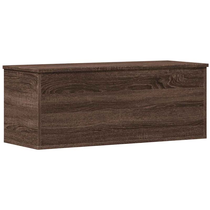 Boîte de rangement chêne marron 90x35x35 cm bois d'ingénierie Vidaxl