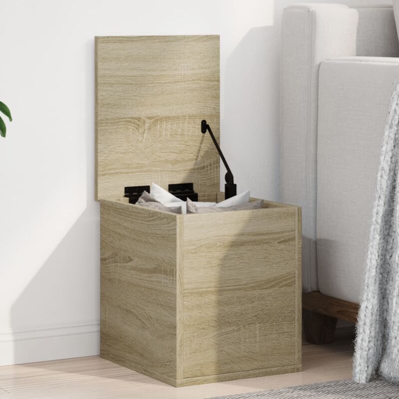 Boîte de rangement chêne sonoma 30x35x35 cm bois d'ingénierie Vidaxl