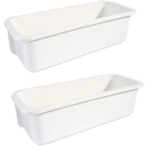 Coffre de rangement coulissant pour salle de bain et cuisine, blanc