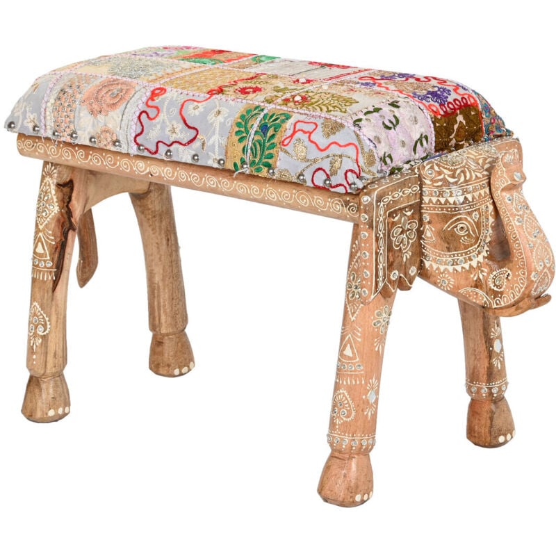 Banquette Mangue Polyester 65X31,7X38 Éléphant