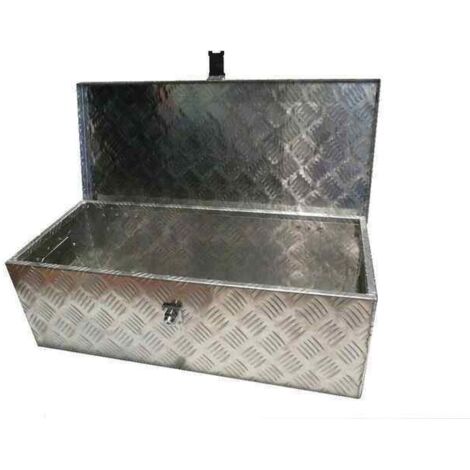 Coffre de rangement en aluminium 76 x 33 x24,5 pour remorque