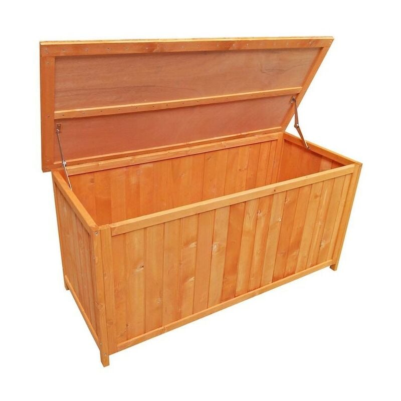 Coffre de rangement en épicéa pour le jardin 127 cm de longueur