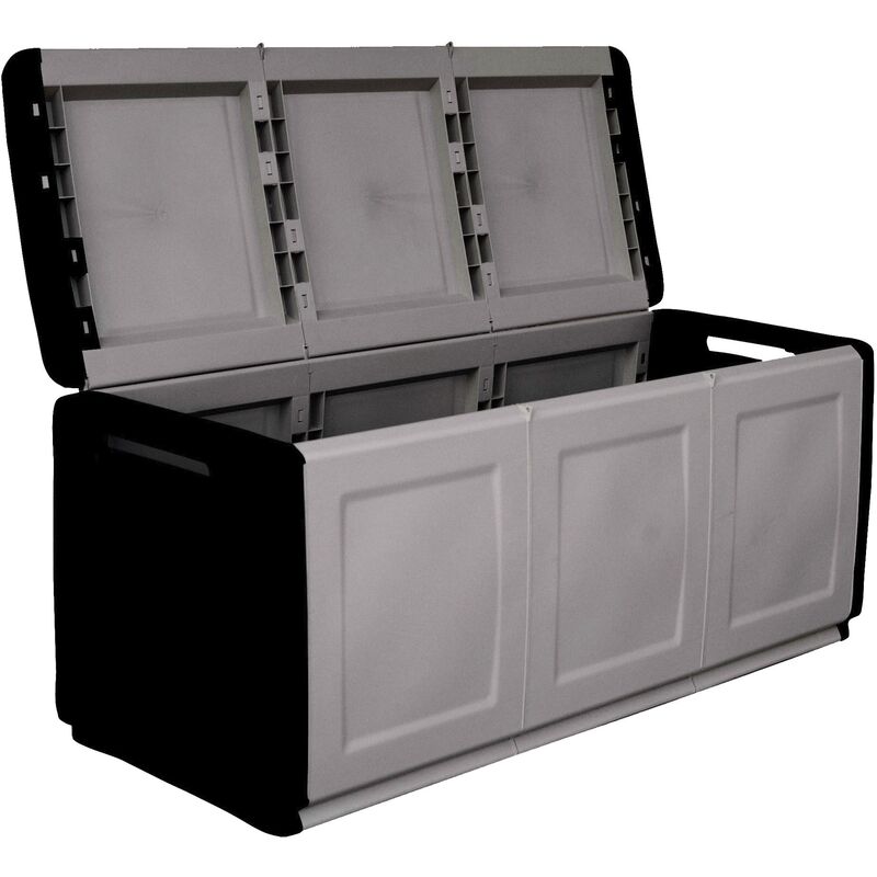 Artplast - Trunk en polypropylène, couleur gris foncé et noir - Gris foncé