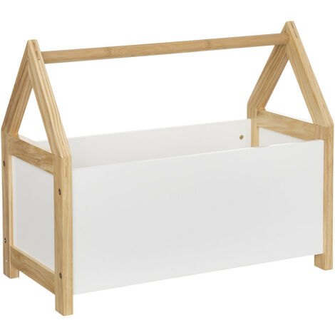 COSTWAY Coffre Jouet en Bois, Couvercle Rabattable, Charnière de Sécurité,  60 x 30 x 44 CM Rangement Salle de Jeux Vert - Cdiscount Puériculture &  Eveil bébé