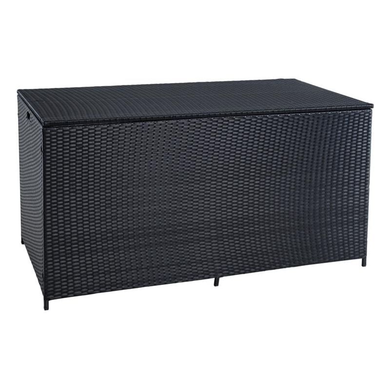 Estexo - Coffre de rangement extérieur en polyrotin 150x80x80 cm noir 870 l