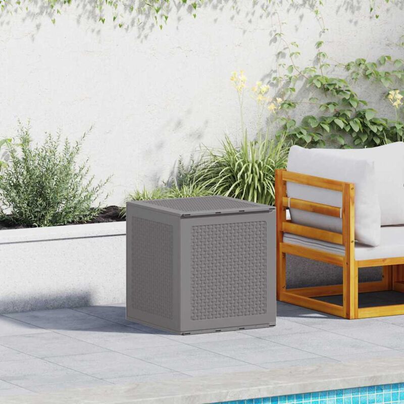 Vidaxl - Boîte de Rangement de Jardin Gris clair 55 x 53 x 57 cm