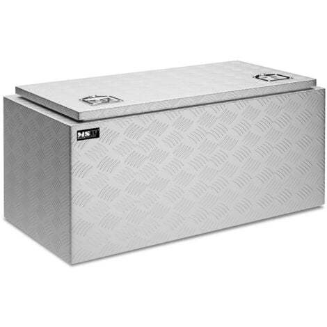 Coffre de rangement - MSW - Matériau : aluminium - Épaisseur du matériau : 1,3 mm - 119 l