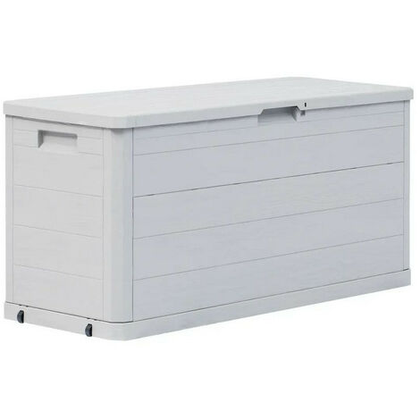 Coffre de rangement plastique gris clair Nited 117cm
