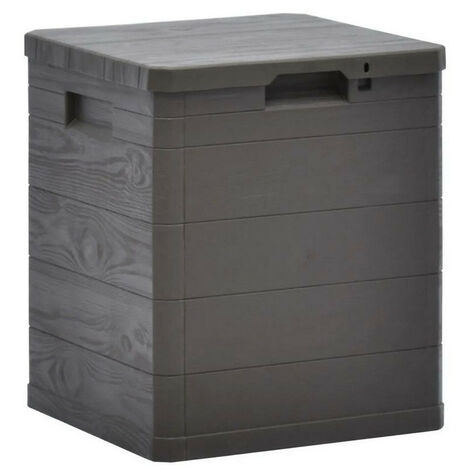Coffre de rangement plastique marron Nited 42cm