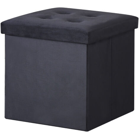 Coffre De Rangement Assis H4L - Marron, Pliable, 76x38x38 Cm - Rangez Et Asseyez-vous En Un Seul Meuble !
