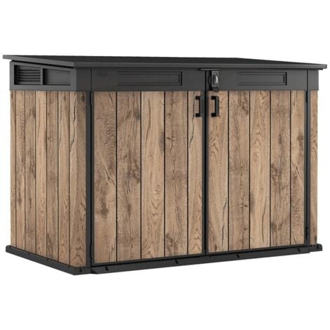 Coffre de rangement pour jardin Signature 2020L - Aspect bois Douglas - KETER