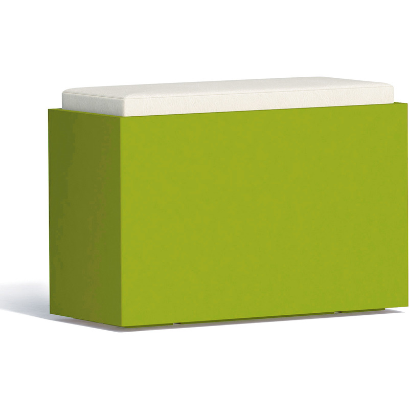 Tekcnoplast - Coffre de rangement rectangulaire en résine 80X35 cm mod. Roomy verte