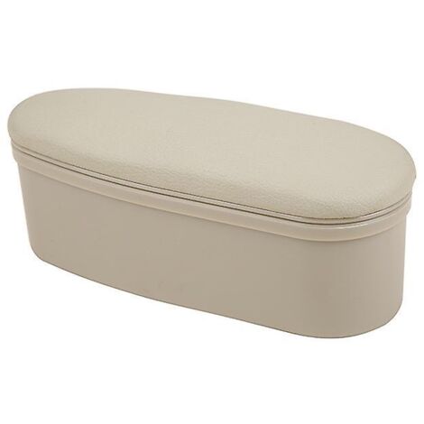 Coffre de rangement universel beige pour voiture avec poignée de porte avant et étagères