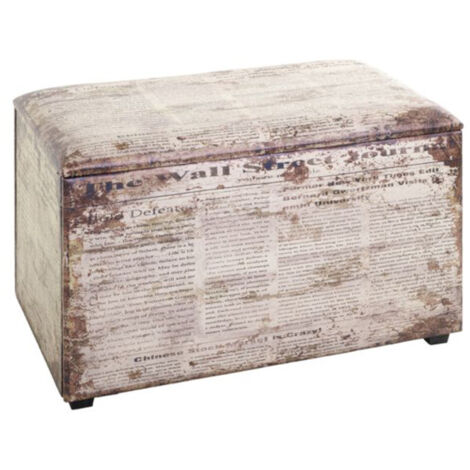 Coffre de Rangement Vintage "Era" 65cm Naturel