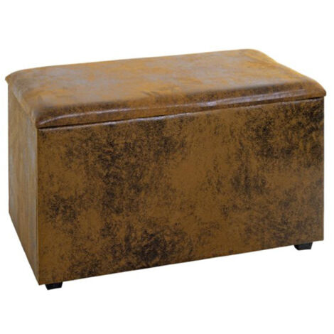 Coffre de Rangement Vintage "Topic" 65cm Marron