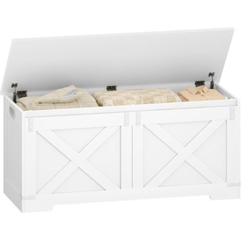 Coffre de Rangement,avec 2 Charnières Stables, Banc pour Couloir
