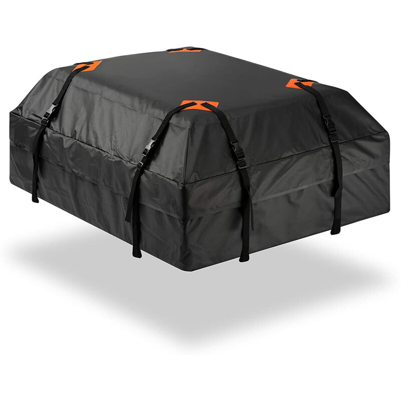 Coffre de toit de voiture Coffre de toit pliable Porte-bagages Rangement de voiture Mallette souple pour voiture ou camping-car Voyage