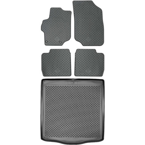 Coffre DOMA 290053 + Tapis de sol DOMA 219284 - Peugeot 301 Berline à partir de 2012, repose-pieds côté conducteur - INSTALLÉS
