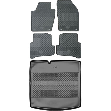 Coffre DOMA 290250 + Tapis de sol DOMA 219304 - Skoda Fabia III Kombi de 2014-2021, plancher AV2 avant - INSTALLÉ
