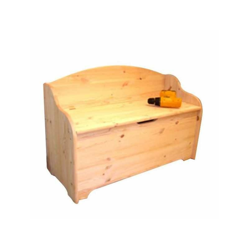 Coffre en bois avec dossier 100X41 h 67