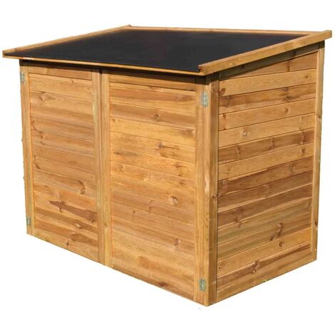 Coffre en bois avec toit PVC imperméable 2000 L - TROCADERO