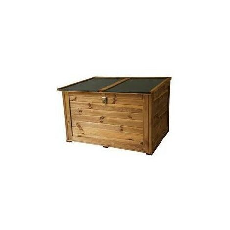 Coffre en bois avec toit PVC imperméable 2000 L - TROCADERO