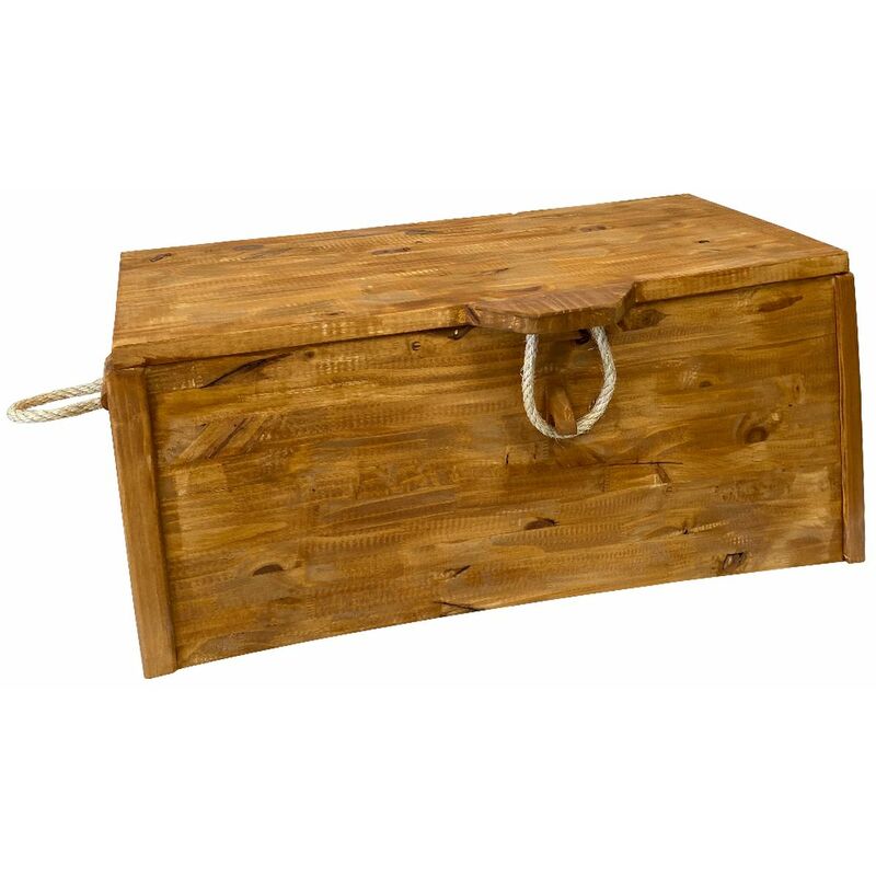 Coffre en bois de pin - Marron