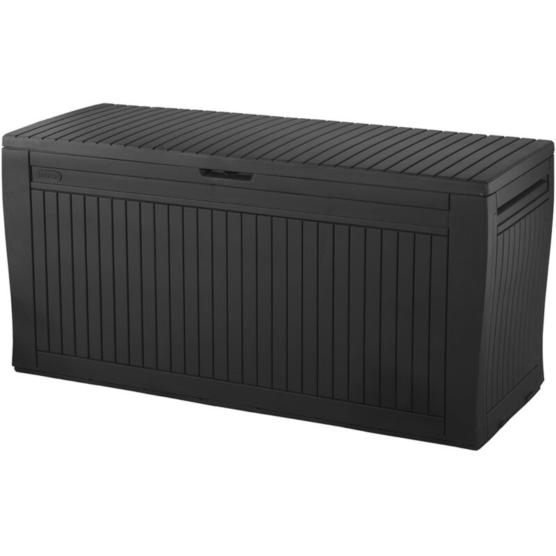 Iperbriko - Keter Comfy 270L Coffre de rangement 116,7 x 44,7 x 57 cm, Graphite (255167)