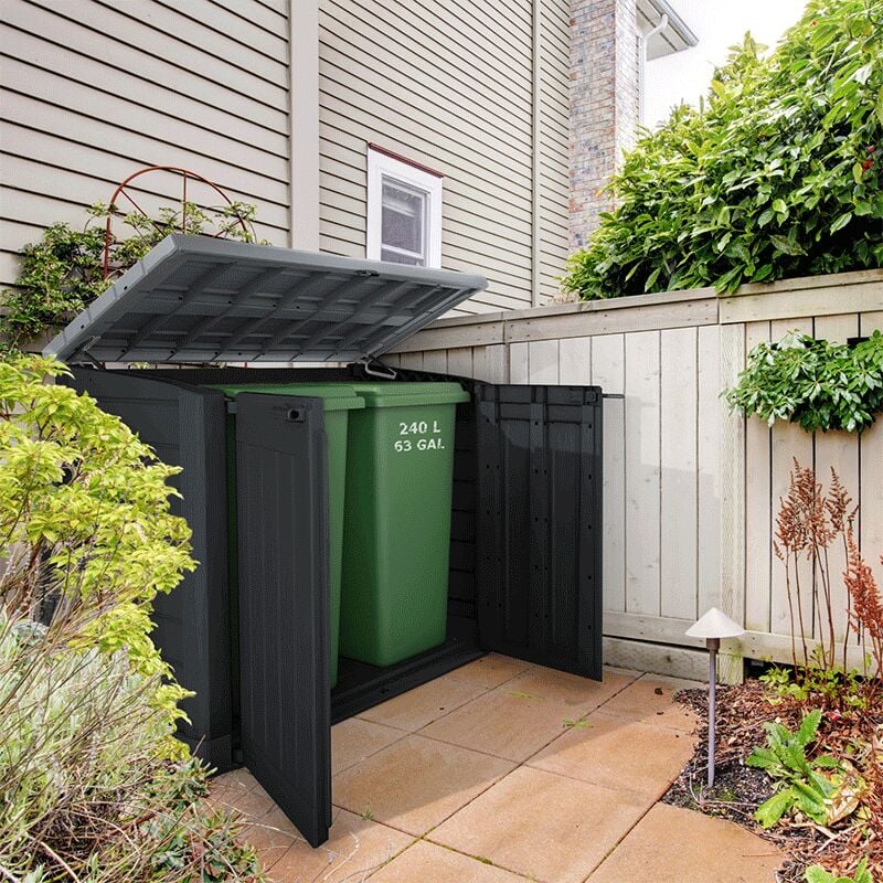 Coffre multifonctions 1200L - Noir & gris