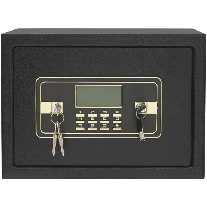 Gojoy - Coffre-fort 22 l ignifuge avec caisse à monnaie étanche et ignifuge Petit coffre-fort mural électronique avec système d'alarme