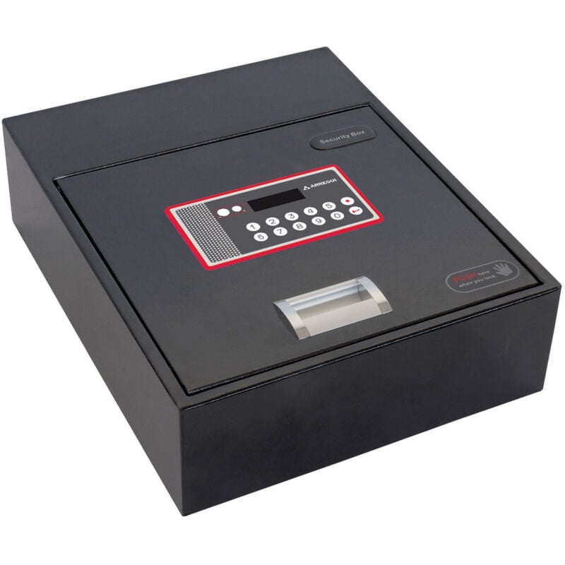 Arregui - Basa 20000-S7 Coffre-fort à cacher pour armoire, ouverture à code électronique, 11 x 31 x 38 cm, 11 l Noir