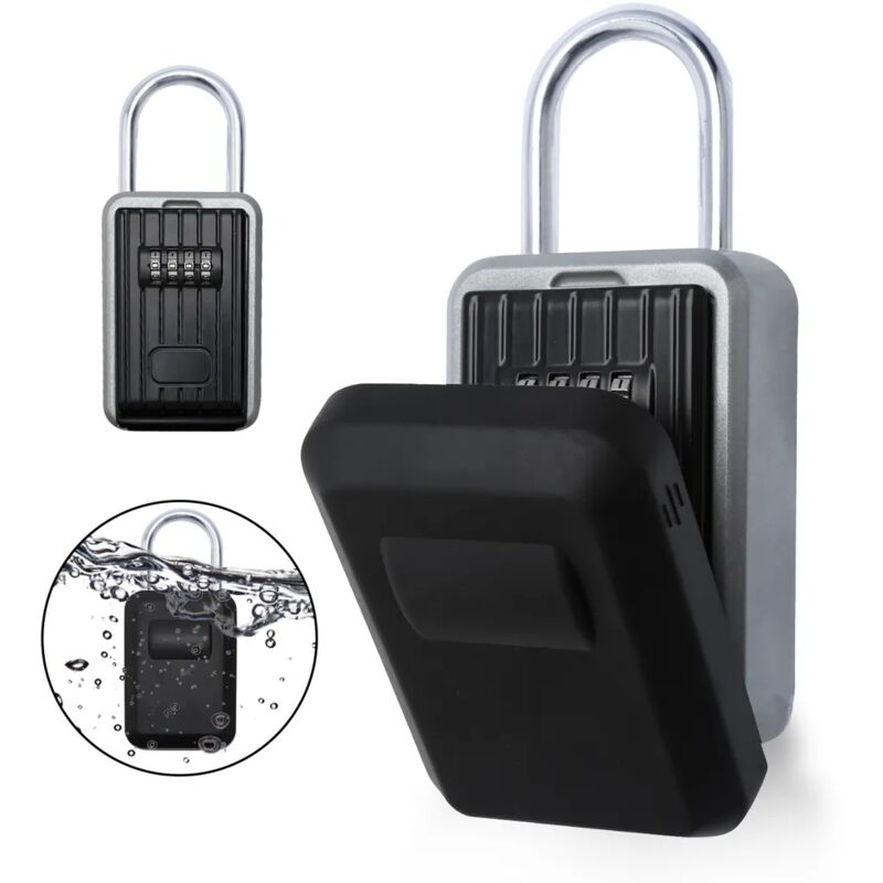 Kcvv - Coffre-fort à clés coffre-fort à clés coffre-fort mural coffre-fort à clés garages coffre-fort à 4 chiffres code coffre-fort avec support