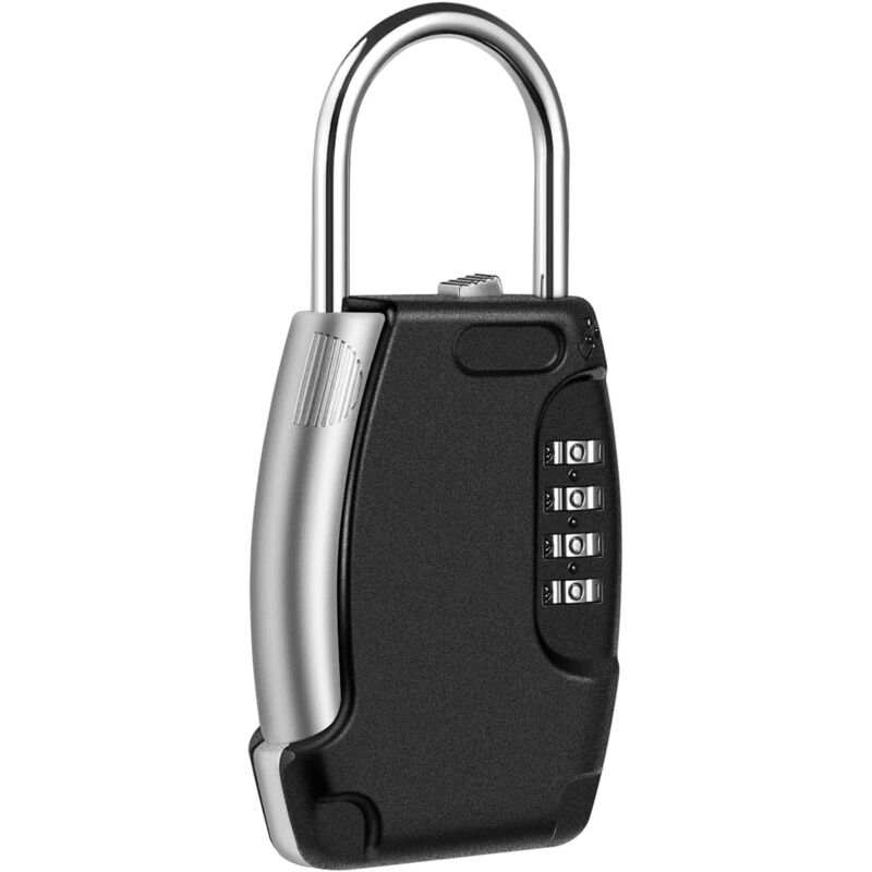 Coffre-fort à clés, stockage sécurisé des clés, boîte de verrouillage à clé extérieure avec anse, métal robuste, grand espace pour la maison, le