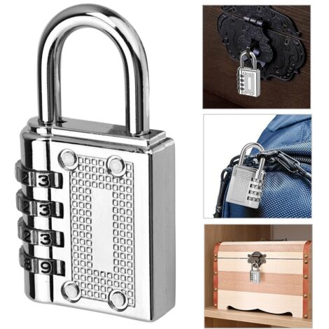 Coffre-fort à code 4 chiffres pour vestiaire sportif (Argent)