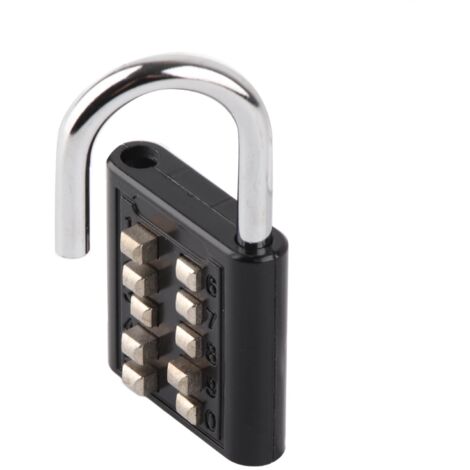 Coffre-fort à combinaison 10 chiffres étanche extérieur pour armoire de gym, porte, boîte à outils et valise