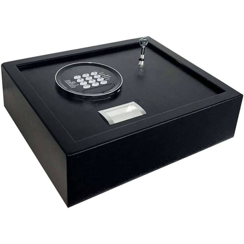 Alfa Dyser - Coffre-fort à serrure électrique avec clé 31x38x11cm