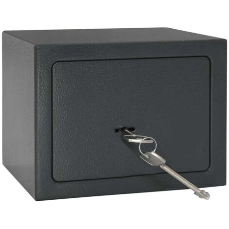 Coffre-fort avec verrouillage Gris 17 x 23 x 17 cm Acier CFW916275
