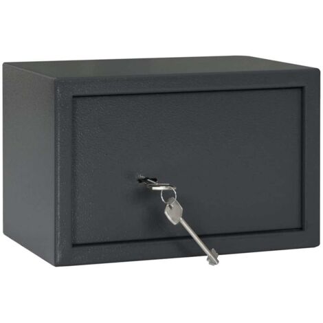 Coffre-fort avec verrouillage Gris 20 x 31 x 20 cm Acier CFW610030