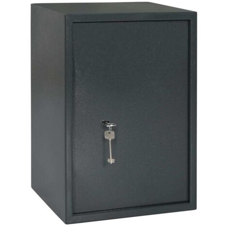 Coffre-fort avec verrouillage Gris 31 x 35 x 50 cm Acier CFW674285