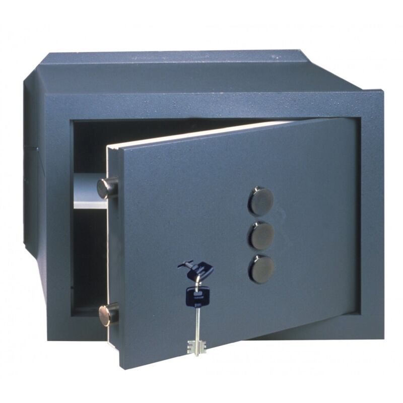 Cisa - Coffre-fort 82210.31 avec syste'me de controle/verrouillage a' double cle' et plus 3 boutons 36X24X20 cm panneau avant en acier e'pais