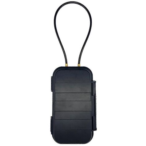 Coffre-fort de plage portable avec cadenas à combinaison à 4 chiffres --