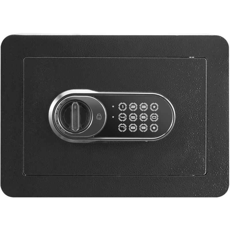 Mophorn - Coffre-fort de sécurité en acier de 0,5 pied cube avec clavier numérique et 2 clés, armoire murale pour espèces, bijoux, documents - Or,