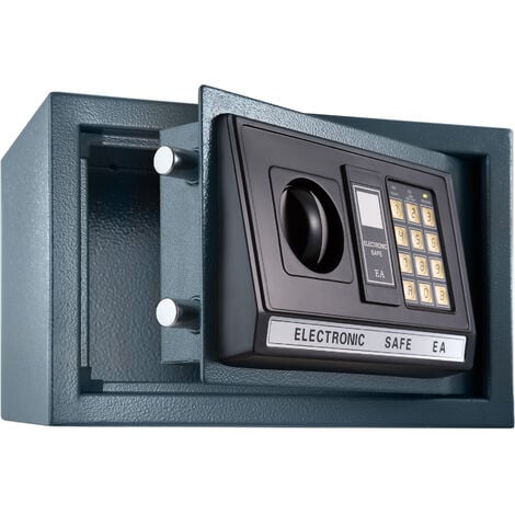 Coffre-fort électronique 20 x 31 x 22 cm - petit coffre fort, coffre fort, armoire blindée de sécurité - noir